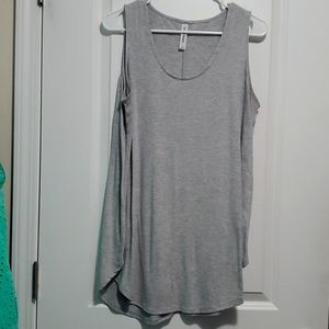 Zenana tunic tank- gray
